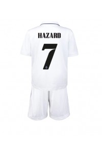 Real Madrid Eden Hazard #7 Babyklær Hjemme Fotballdrakt til barn 2022-23 Korte ermer (+ Korte bukser)